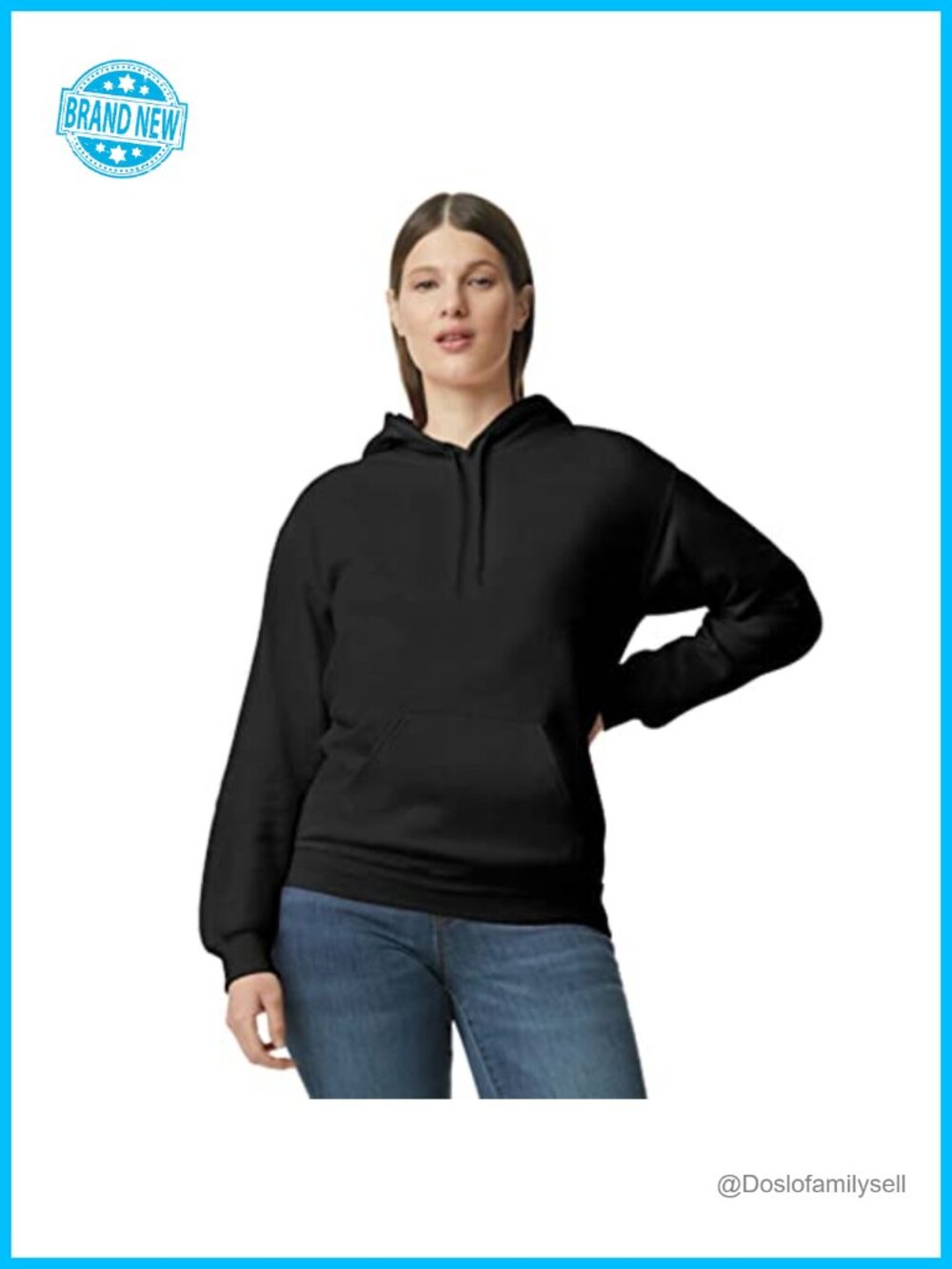Classic Fit Hoodie Sweatshirt with Pouch Pocket